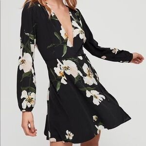 chinese dress ladies Toad & Co Freesia Wrap Long Sleeve Dress - Black